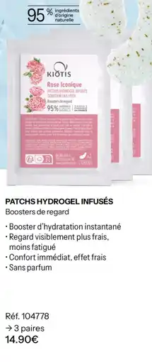 Stanhome Kiotis patch hydrogel infuses offre