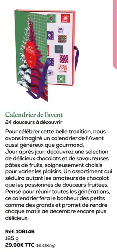 Stanhome Calendier de l'avent offre