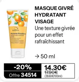 Stanhome KIOTIS MASQUE GIVRÉ HYDRATANT VISAGE offre