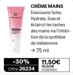 Stanhome Dr.Pierre Ricaud Crème mains offre