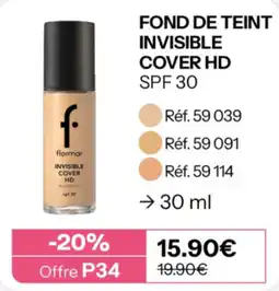Stanhome flormar FOND DE TEINT INVISIBLE COVER HD offre