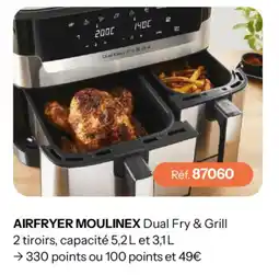 Stanhome MOULINEX AIRFRYER Dual Fry & Grill offre