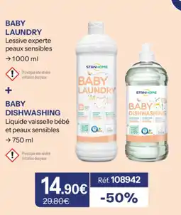 Stanhome STANHOME BABY LAUNDRY + STANHOME BABY DISHWASHING offre