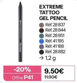 Stanhome flormar EXTREME TATTOO GEL PENCIL offre