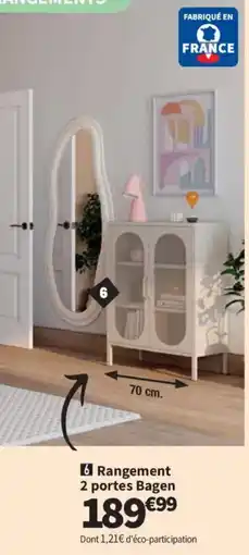 Conforama Rangement 2 portes Bagen offre