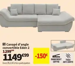 Conforama Eden 2 Canapé d'angle convertible offre