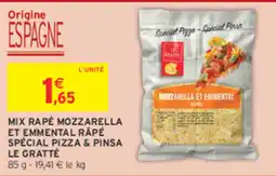 Intermarché Contact LE GRATTÉ MIX RAPÉ MOZZARELLA ET EMMENTAL RAPÉ offre