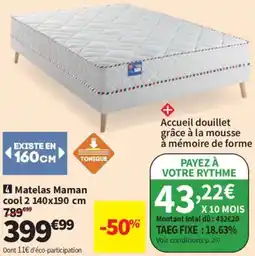 Conforama Matelas Maman cool 2 offre