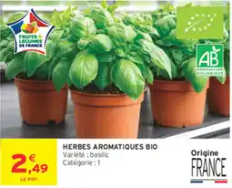 Intermarché Contact HERBES AROMATIQUES BIO offre