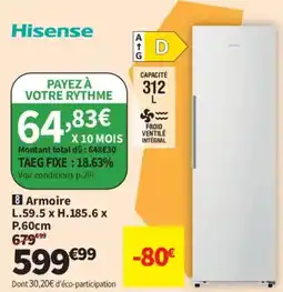 Conforama Hisense Armoire offre