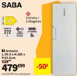 Conforama SABA Armoire offre
