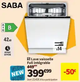 Conforama SABA Lave vaisselle offre