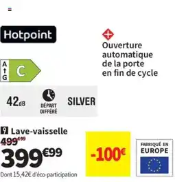 Conforama Hotpoint Lave-vaisselle offre
