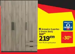 Conforama Stoly Armoire 3 portes offre