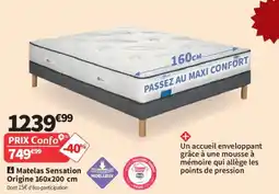 Conforama Matelas Sensation offre