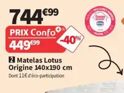 Conforama Matelas Lotus offre