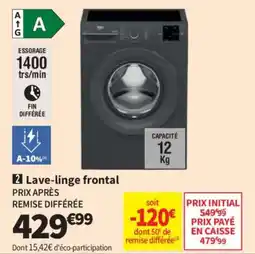 Conforama Beko Lave-linge frontal offre