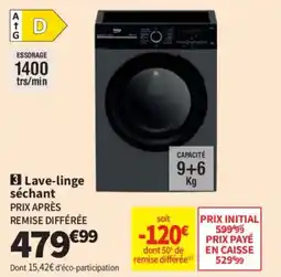 Conforama Lave-linge séchant offre