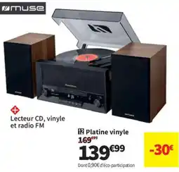 Conforama MUSE Lecteur CD, vinyle et radio FM offre