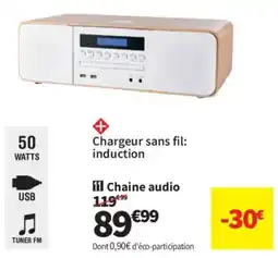 Conforama Chargeur sans fil: induction offre