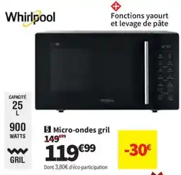 Conforama Whirlpool Micro-ondes gril offre