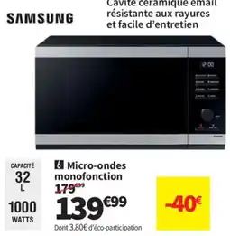 Conforama SAMSUNG Micro-ondes monofonction offre