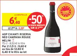 Intermarché Contact Melini AOP Chianti Riserva Neo Campana Rouge offre