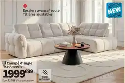 Conforama Anatole Canapé d'angle fixe offre