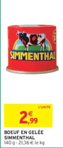 Intermarché Contact SIMMENTHAL BOEUF EN GELÉE offre