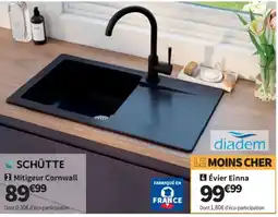 Conforama Schütte Mitigeur Cornwall offre
