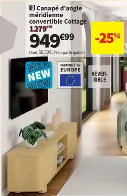 Conforama Canapé d'angle méridienne convertible offre