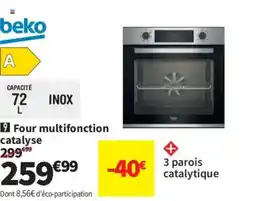 Conforama Beko Four multifonction catalyse offre