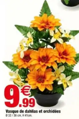 Bazarland Vasque de dahlias et orchidées offre