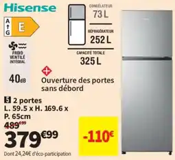 Conforama Hisense 2 portes offre