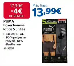Costco PUMA Boxer homme offre