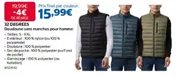 Costco 32 DEGREES Doudoune sans manches pour homme offre