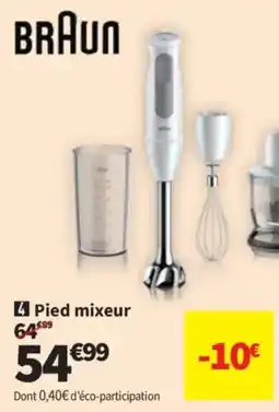 Conforama BRAUN Pied mixeur offre