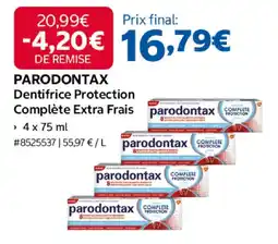 Costco PARODONTAX Dentifrice Protection Complète Extra Frais offre
