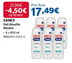 Costco Sanex Gel douche Neutre offre