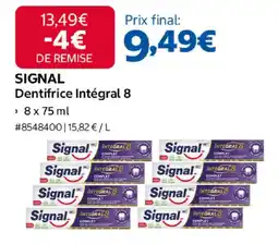 Costco SIGNAL Dentifrice Intégral 8 offre