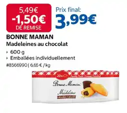 Costco BONNE MAMAN Madeleines au chocolat offre