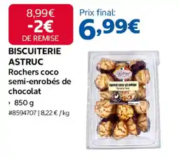 Costco ASTRUC Rochers coco semi-enrobés de chocolat offre
