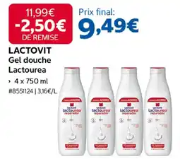 Costco LACTOVIT Gel douche Lactourea offre