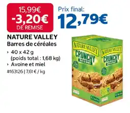 Costco NATURE VALLEY Barres de céréales offre