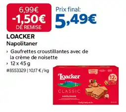Costco Loacker Napolitaner offre