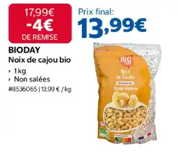 Costco BIODAY Noix de cajou bio offre
