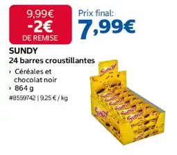 Costco SUNDY barres croustillantes offre