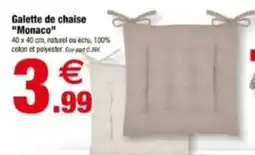 Bazarland Monaco Galette de chaise offre