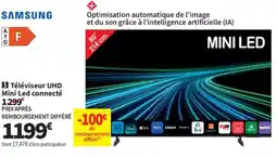 Conforama Samsung téléviseur uhd mini led connecté offre