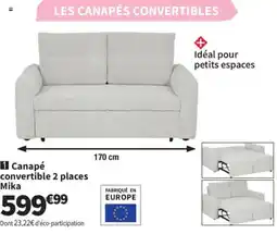 Conforama Mika Canapé convertible 2 places offre